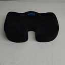 Everlasting Comfort Memory Foam Car Seat Cushion - Tailbone Pain Relief, Driving Seat Cushion for Short People - Office, Wheelchair, Gaming Chair, Travel - Non-Slip, Washable Cover
