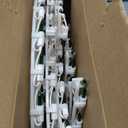 Christmas Lights - 4 Pack 16 Christmas Window Silhouette Light LED String Light Include Candy Cane Stocking Santa Reindeer Xmas Light Decor with 50 Bulbs for Holiday Indoor Wall Door Glass Decoration