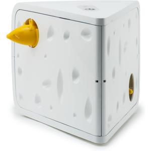 PetSafe Cheese - Interactive, Electronic Cat Toy - Peek-A-Boo Mouse Hunt Game - Hide and Seek for Bored and Anxious Cats - Kitten Teaser Toy - Automated Cat Toy for Cat Enrichment and Exercise
