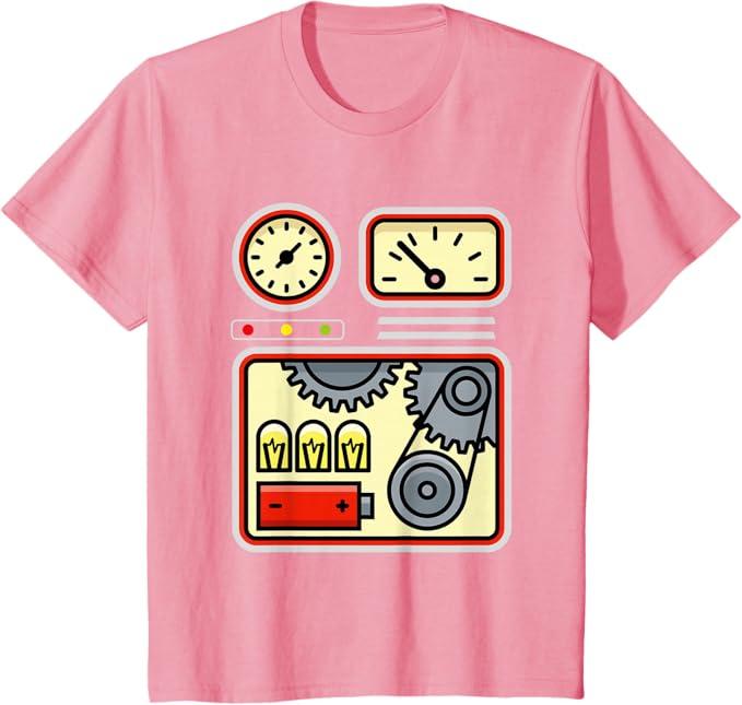 Kids Robot Costume Shirt - Easy Halloween Robot Tee T-Shirt 2T