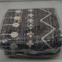 8x10 Area Rug for Living Room Moroccan Washable Rugs Non Slip Indoor Floor Carpet Foldable Large Soft Area Rug for Dining Room Bedroom with Low Pile(Black,8'x10')