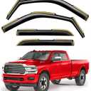 in-Channel Window Rain Guards Fit for Truck Dodge RAM 2500 3500 2019-2026 Crew Cab Extra Durable Window Visors Window Deflectors Vent Visors Vent Shades Car Accessories-4 pcs 2-Q07