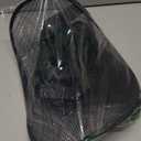 Korean Traditional Black Mesh Gat Hat with Beaded Chains & Ribbon, Kpop Costume Idol Cosplay Hat for Men, Halloween Party & Stage Performance