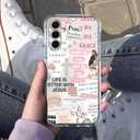 Jesus Christian Case for Samsung Galaxy S25,Aesthetic Bible Verse Quotes Collage,Trendy Cool Soft TPU Bumper Cover for Samsung Galaxy S25