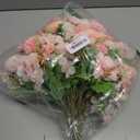 Tigeen Artificial Flowers Artificial Peonies Silk Flowers Faux Peony Fake Peony Silk Hydrangea Bouquet for Wedding Table Centerpiece Floral Vase Decor(Light Pink,12 Bundles)