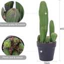 Artificial Cactus 16inch Faux Cactus Fake Cactus Potted Plants for Indoor Outdoor Home Offices Store Decor