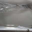 Large Scalloped Mirror, 47.3'' X 31.5''Decorative Wall Mirrors for Living Room with Glass Pieces, Beveled Mirror for Entryway Hallway Bathroom Dining Room