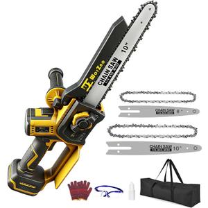 8"&10" Mini Chainsaw Cordless Compatible with Dewalt 20V MAX Battery,Brushless Electric Chain saw Handheld ChainSaws for Wood Cutting, Tree Trimming and Branch Pruning (Battery Not Included)
