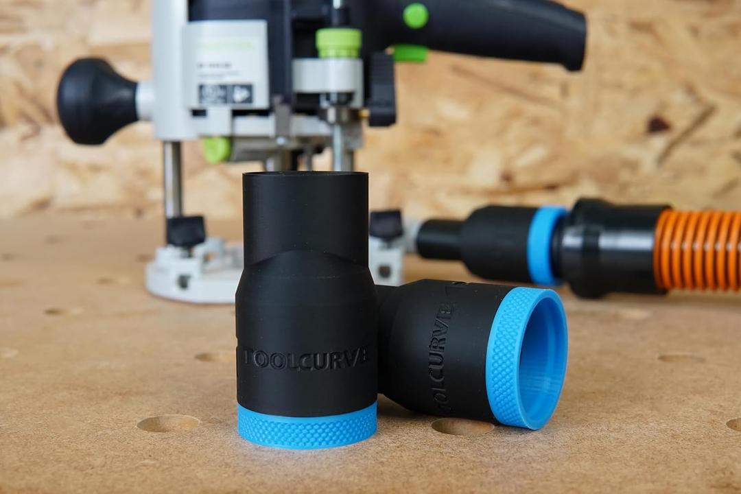 Hose Adapter Compatible with Festool 1010 Router Oval Dust Port (1-1/4" Hose)