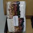 8 Pack Satin Scrunchies - Soft Hair Ties for Bachelorette Party Favors and Bridesmaid Proposal Gifts (Ivory, Rose Gold, Gold, Wine, Black)