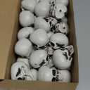 Aoriher 50 Packs Halloween Skull Crafts Skeleton Heads Plastic Human Skull Head Small Mini Realistic Skeleton for Halloween Bar Home Table Decorations Party Supplies