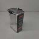 Rubbermaid Brilliance 16-Cup Airtight Food Storage Container with Lid Clear/Grey - optimal for pantry organization flour sugar and food storage