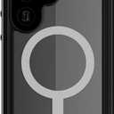 Ghostek Nautical Slim S25 Ultra Waterproof Case Full Body with Screen Protector and Camera Lens Cover Rugged Heavy Duty Magnetic MagSafe Compatible with Samsung Galaxy S25 Ultra 2025 (6.9") (Clear)