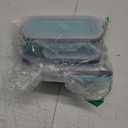 VIGIND Set of 4 Collapsible Foldable Silicone Food Storage Containers, Ktichen Collapsible Storage Bowls with Airtight Plastic Lids for Leftover, Silicone Lunch Box-Microwave, Dishwasher, Freezer Safe