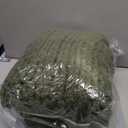 Negwoo Chunky Knit Throw Blanket, 50''*60'' Knitted Throw Yarn for Bed Couch, Handmade Green Crochet Big Thick Blanket, Machine Washable Cute Comfy Blanket for Home Decor