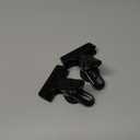 2Pcs Magnetic Clips Heavy Duty with 1.5'' Mouth Opening  Strong Magnet Clips with Anti-Scratch Pads for Tools, Calendars, Clip Magnets for Whiteboard, Notes, Home, Office & Teaching  Alloy Steel (Black)