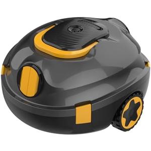 Y20 Cordless Robotic Pool Cleaner, Automatic Pool Vacuum for Above Ground & Inground Pool, 90 Min Runtime, Auto-Parking, Lightweight, Powerful Robot up to 1100 sq.ft (Black-Orange)