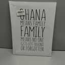 Ohana Means Family Sign Hawaiian Home Decor, Ohana Hawaii Gifts for Women Men, Framed Hawaiian Hawaii Canvas Poster Painting Wall Art, Ready to Hang for Home Office Bathroom 12 x 15 Inch
