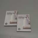 2 x Coengwui Diatomite Soap Dish for Kitchen Organizer, Quick Dry Sink Caddy Holder for Sponge, Brush, Toothbrush - Fast Absorbing Stone Tray (Beige, 4.8" x 3.1")