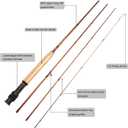 Aventik Extreme Fly Fishing Combo Kit 0/1/2/3/4/5/6 Weight Starter Fly Fishing Rod and Reel Kit Outfit with One Travel Case