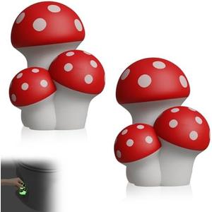 NEEXAN Mushroom Toilet Bolt Covers Decorative Glow in the Dark  2Pack Cute Toilet Screw Cover Caps to Hide Rusty Bolts, Universal Fit for Bathroom Bowl Floor Bolts - Amazon.com