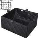RAYMACE Bike Basket Liner & Cargo Net, Reusable Thickened Lining Bicycle Basket Accessory Fits Most Bikes and E-Bike Baskets
