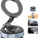 Vacuum Magnetic Car Phone Holder Stand,360 Adjustable Car Phone Mount for Magsafe with Suction Cup & Swivel Lock,Foldable Phone Holders for Your Car,Cell Phone Car Mount for iPhone & Android