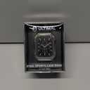 Formal Stainless Steel Band/Case Compatiable for 45mm Apple Watch Band for Men,Metal Apple Watch Bumper Case with Strap for iWatch Band Series 9 8 7,Titanium