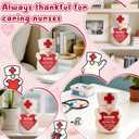 BackURyear Women Nurse Appreciation Gifts, Thank You Christmas Birthday Gift for RN NP CNA Nurse Week Day Graduation Retirement Hospital Nursing School Student Present, Handmade Crochet Gnome