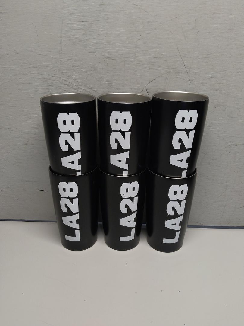 20oz Tumblers Bulk, 6pcs Stainless Steel Tumbler Set without Lid