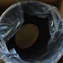 QCQHDU Set of 2 9 Gallon Tall Large planters for Outdoor/Indoor Plants of 12" Dia x 21" H Round Flower Pots Set Faux Stone Finish Front Door Patio Square Porch Planters with Tray, Beige