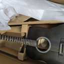 Yamaha F400 Acoustic Guitar for Beginners with Comfortable Scale Length and Spacing, Smoky Black Satin Finish