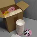 120 Sets Farm Animal Birthday Decorations Farm Birthday Party Paper Snack Cups with Card 8 oz Disposable Paper Animal Food Bowls Treat Ice Cream Cups for Baby Shower Party Supplies