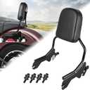 Aufer Upright Passenger Backrest Sissy Bar With Docking Hardware Kit Compatible With For Harley Softail Low Rider FXLR FXLRS FXLRST Sport Glide FLSB 2018-2024