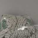 Admitrack Chunky Knit Blanket Throw, 100% Hand Knit Chenille Throw Blanket for Sofa & Home Decor, Soft and Cozy Knitted Throw Blankets (Sage Green, 51"x63")