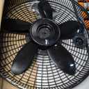 Lasko Oscillating Cyclone Pedestal Fan, Adjustable Height, Timer, Remote Control, 3 Speeds, for Bedroom, Living Room, Home Office, 18", Black, 1843