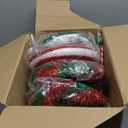 Vercraft 12 Pcs 15.75'' Large Glitter Candy Christmas Decorations Giant Lollipop Candy Decorations with Sticks Red and White Peppermint Xmas Decor for Christmas Tree Ornaments Holiday, 6 Styles