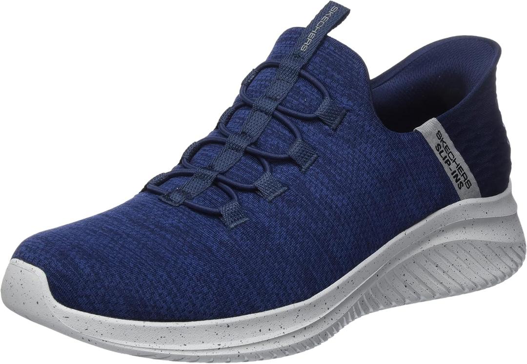 Skechers Mens Ultra Flex 3.0 Right Away Hands Free Slip-in Sneaker (8, Navy)