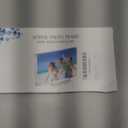 5x7 Magentic Acrylic Picture Frame, Clear Double Sided Frame with Base, Frameless Floating Lucite Photo Frame Stands on Desk Table Horizontally or Vertically