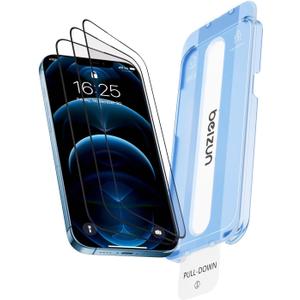 Beizun for iPhone 12 Pro Max Screen Protector 3-Pack: Military 9H Tempered Glass, Easy Installation, Full Coverage, Anti-Scratch & Fingerprint Defense