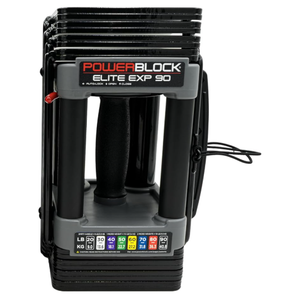 PowerBlock Elite EXP Adjustable Dumbbells, Stage 1, 5-50 lb. Dumbbell, Durable Steel Build, Innovative Workout Equipment