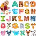 Magnetic Letters for Toddlers 1-3, 26PCS Cute Animal Alphabet Magnets Letters Learning Toys for Toddlers 1-3 Uppercase ABC Magnets for Refrigerator Best Gifts for Birthday Christmas Stocking Stuffers