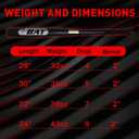 30in Baseball Bat, Alloy Steel Heavy Duty Weighted Baseball Bat, Metal Bats Black, 2in Barrel