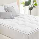 Homemate Mattress Topper Twin Size, Extra Thick 3D Snow Down Alternative Overfilled Plush Mattress Pad Cover for Deep Sleep, 1800TC Cooling Pillow Top with 8-21 Inch Deep Pocket