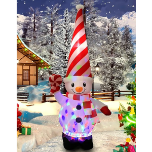 7ft Christmas Inflatable Outdoor Decorations, Gnome Old Man Inflatable Yard Deco 7ft Christmas Inflatable Outdoor Decorations, Gnome Old Man Inflatable Yard Deco