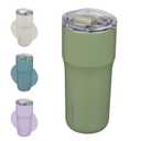 BJPKPK Insulated Tumbler with Lid,24oz Stainless Steel Tumbler,Double Wall Travel Coffee Mug Thermal cup,Keep Drinks Cold and Hot,Forest Green