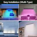 Linkable LED Light Bar Outdoor Color-Changing, 40″ RGBCW Wall Washer Light, 180W Smart Bluetooth App & Remote Control, 2700K-6500K Tunable White, IP65, for Stage, DJ, Home Patio & Commercial