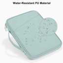 9-11 Inch Tablet Carrying Case, Padded Sleeve Bag for iPad Pro 11-in (M4), iPad 10.9 (10th Gen), iPad Air 11-in (M2), Galaxy Tab S8/S9 (PU-Mint Green11)