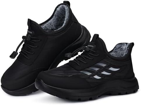 SHIBEVER Winter Snow Boots for Women: Warm Fur Lined Ankle Booties Comfortable Slip on Waterproof Outdoor Short Shoes. size 40