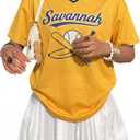 Baseball Shirts for Women Oversized Game Day Baseball Fan Jersey Shirts Game Day Jersey (XL)
